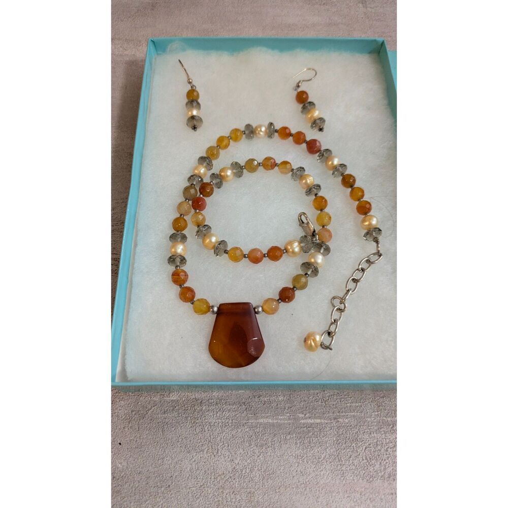 Beaded Necklace and Earring Set - Lisa Gillespie Collection